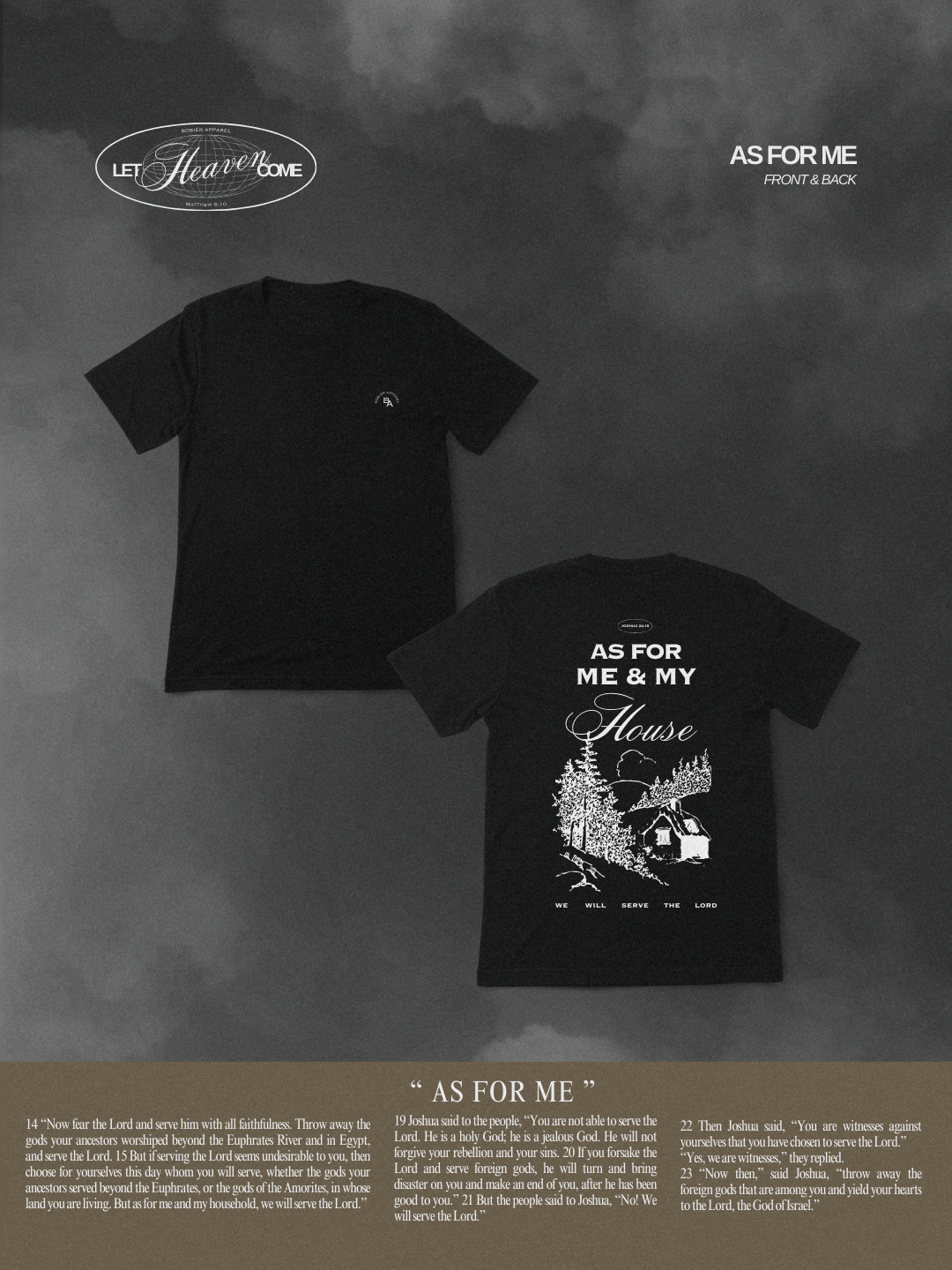 "AS FOR ME" Shirt - Black