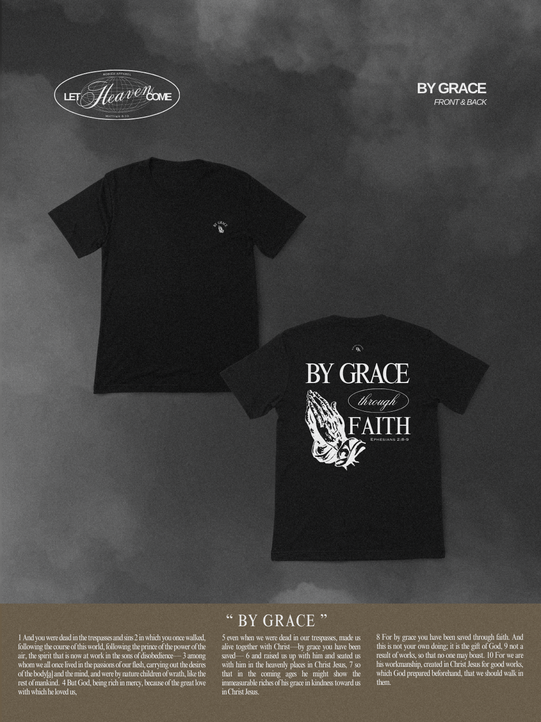"BY GRACE" Shirt - Black
