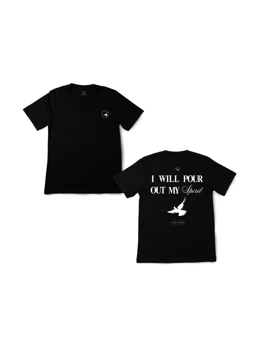 "I WILL POUR OUT" Shirt - Black